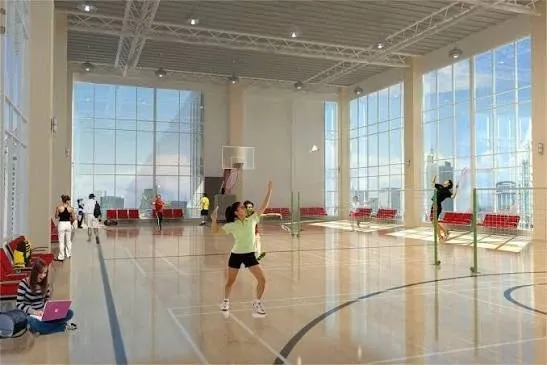 Basketball & Badminton Courts